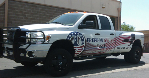 Freedom Smoke Truck Wrap Tucson