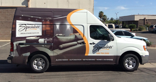 Finished Van Wrap for The Specialists