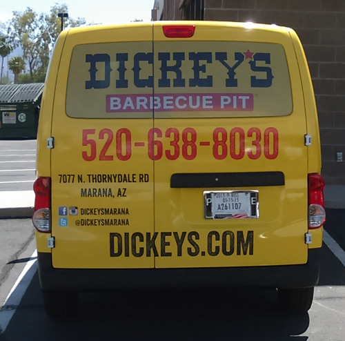 Dickeys BBQ Wrap Vehicle Wraps Tucson