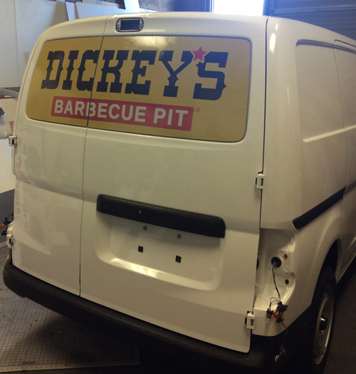 Window Graphics for Van Wrap