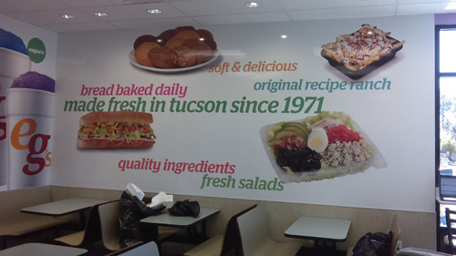 Eegee's Install Printed Graphics Tucson