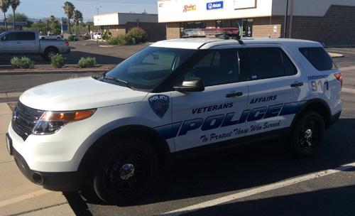VA Police vehicle graphics Install Tucson