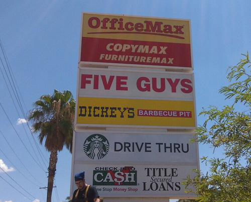 Dickey's BBQ Signage Install Tucson Signs