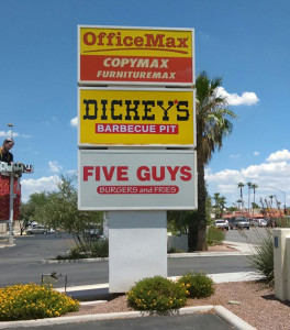 Dickey's BBQ Sign Install