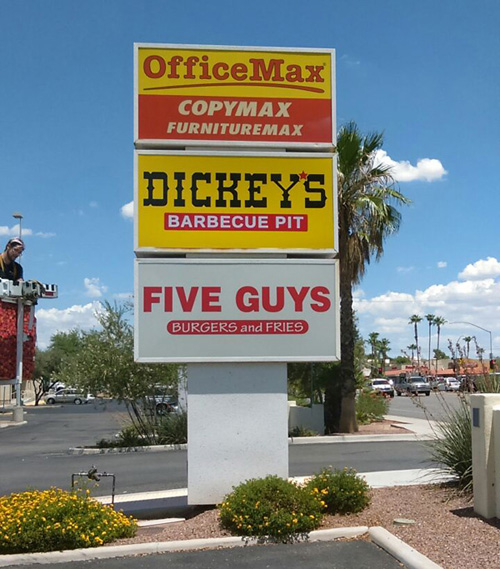 Dickey's BBQ Signage Install Tucson Signs