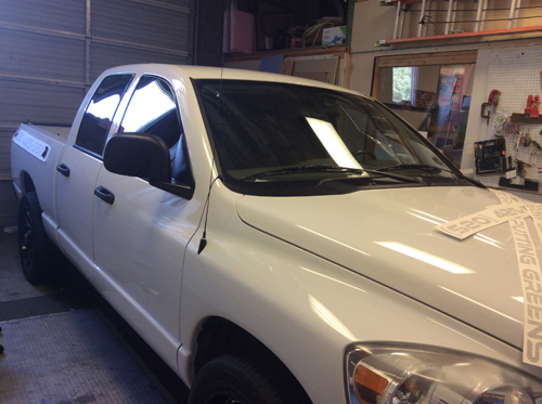 Turf Truck Installation. Tucson Vehicle Wraps