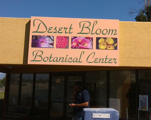 Desert Bloom Sign Install