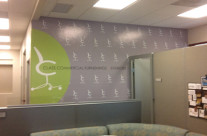 Printed wall mural