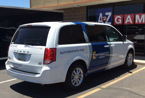 Sun Rideshare Tucson Vehicle Wraps and Graphics