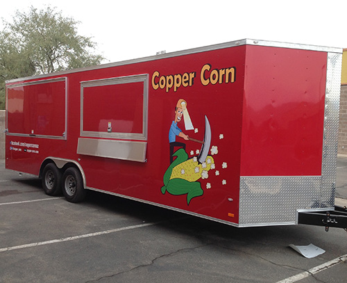 Copper Corn Trailer Graphics Tucson