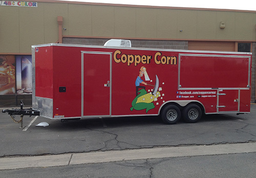 Copper Corn Trailer Graphics Tucson