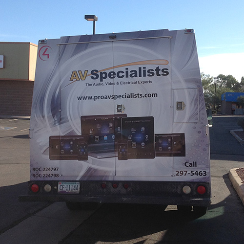 AV Specialists Van Wrap Tucson