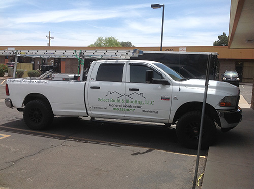 Caliber Builders Truck Vinyl Install