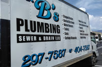 Mr B's Plumbing Box Truck Decals