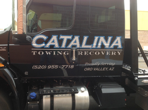 Catalina Towing reflective decals