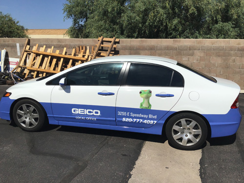 Tucson Geico car wraps 
