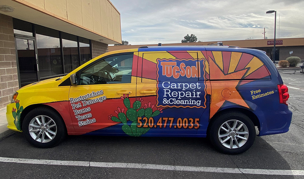 Tucson Carpet Repair Van wrap