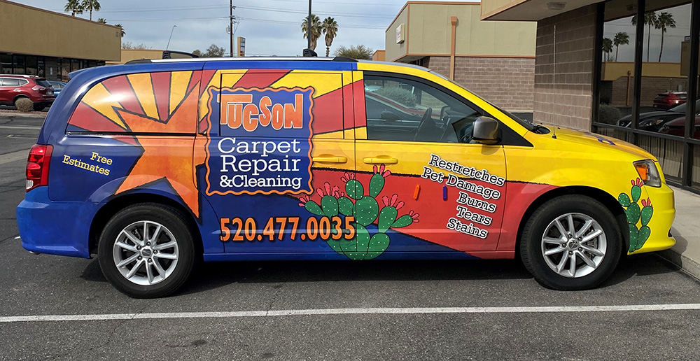Tucson Carpet Repair Van wrap