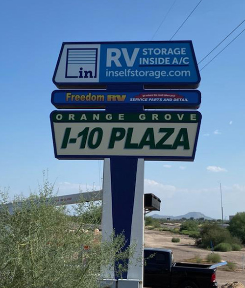 Freedom RV sign install Tucson